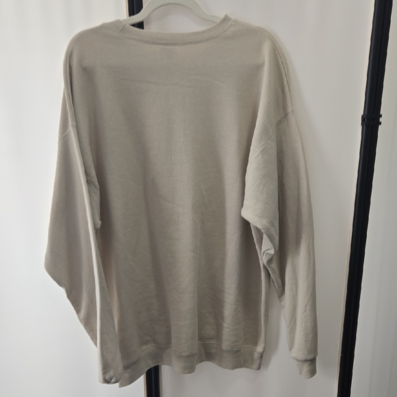 Hanes Beige EcoSmart Sweatshirt - Picture 4 of 4